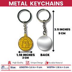 Metal Keychain - State Seal Georgia - USA