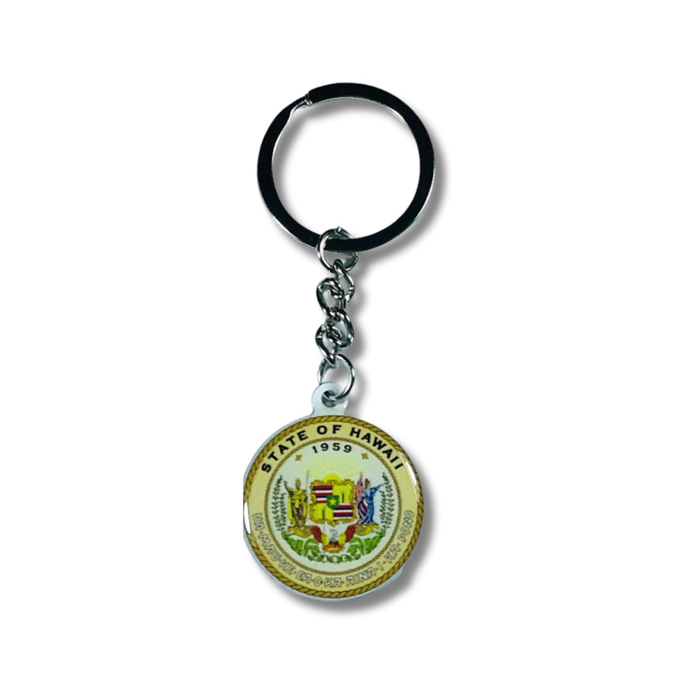 Metal Keychain - State Seal Hawaii - USA