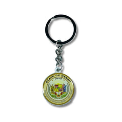 Metal Keychain - State Seal Hawaii - USA