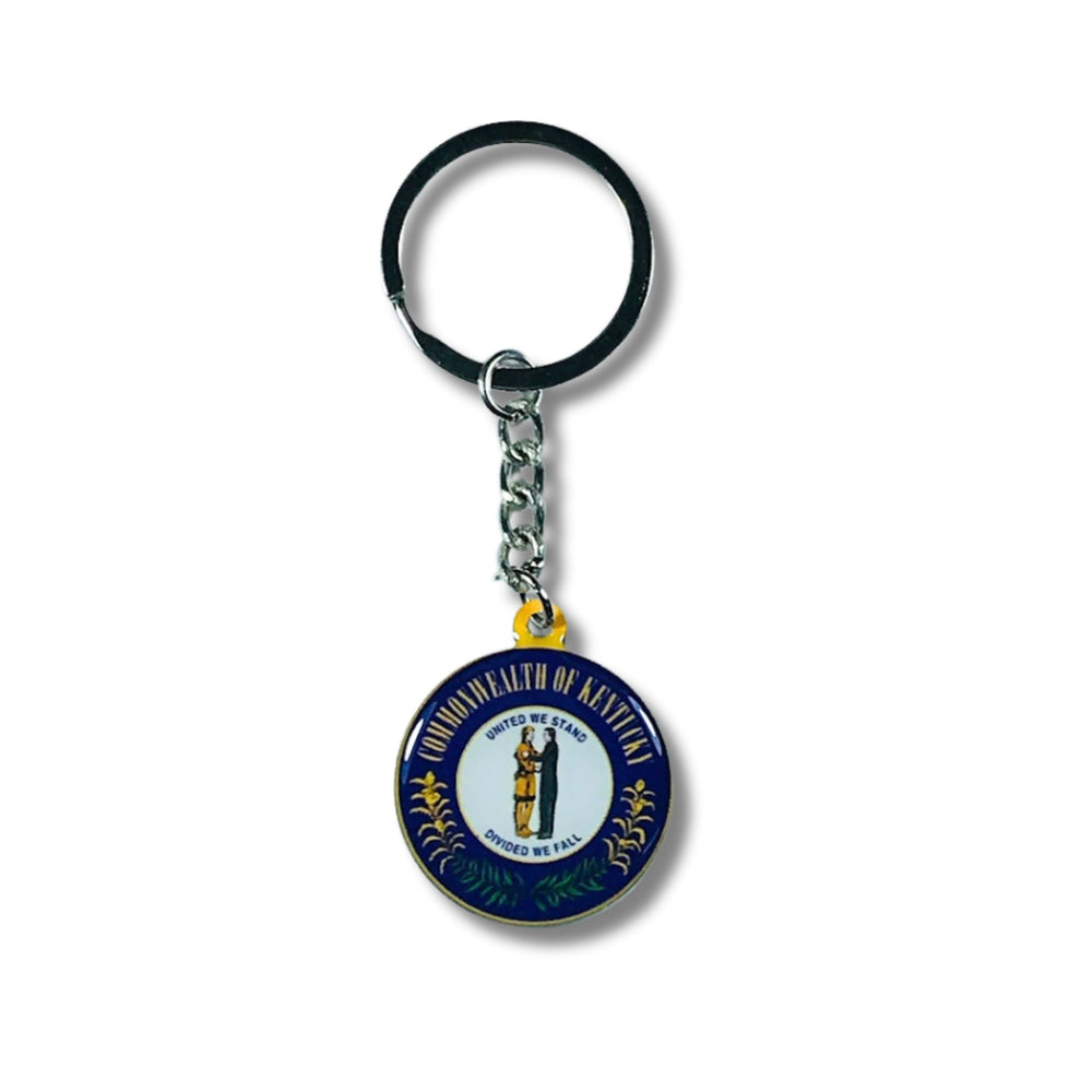 Metal Keychain - State Seal Kentucky - USA