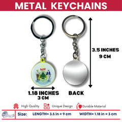 Metal Keychain - State Seal Maine - USA