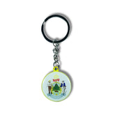 Metal Keychain - State Seal Maine - USA