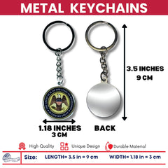 Metal Keychain - State Seal Mississippi - USA
