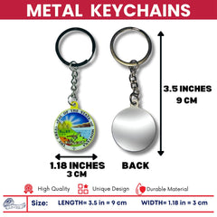 Metal Keychain - State Seal Montana - USA