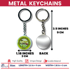 Metal Keychain - State Seal Nevada - USA