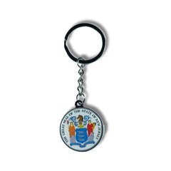 Metal Keychain - State Seal New Jersey - USA