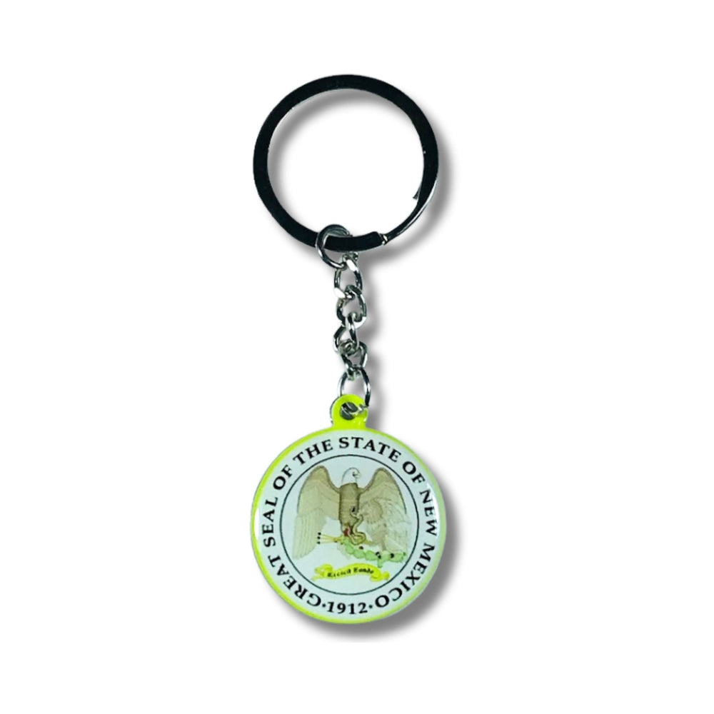 Metal Keychain - State Seal New Mexico - USA