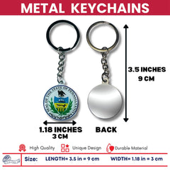 Metal Keychain - State Seal Pennsylvania - USA