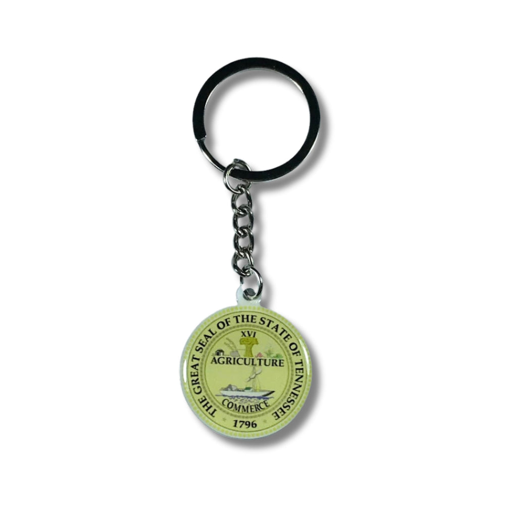 Metal Keychain - State Seal Tennessee - USA