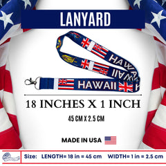 Lanyard - State Flag Hawaii - USA - L070