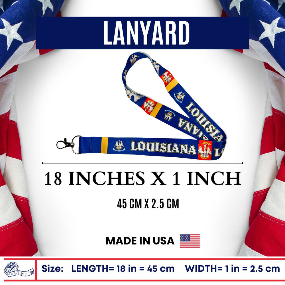 Lanyard - State Flag Louisiana - USA - L088