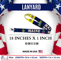 Lanyard - State Flag Maine - USA - L089