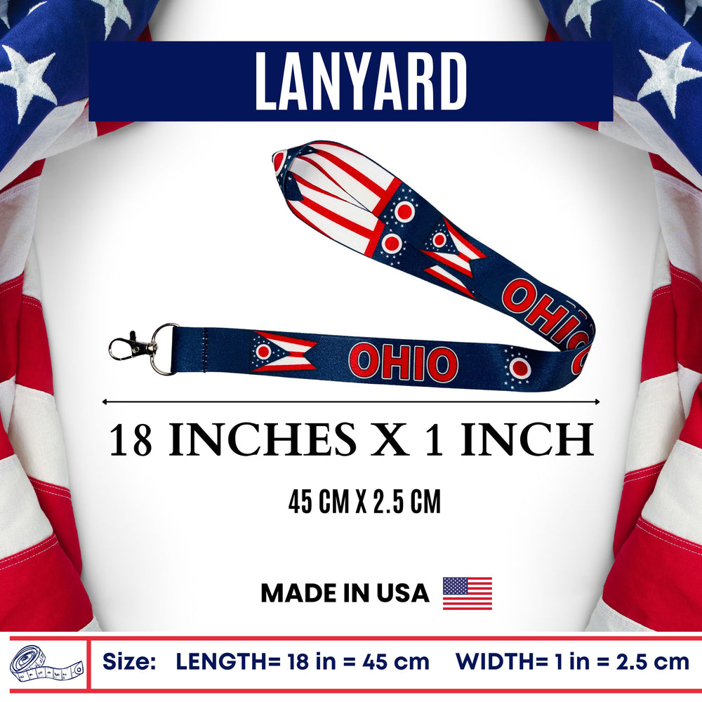 Lanyard - State Flag Ohio - USA - L107