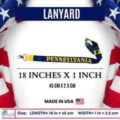 Lanyard - State Flag Pennsylvania - USA - L092