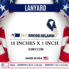 Lanyard - State Flag Rhode Island - USA - L093
