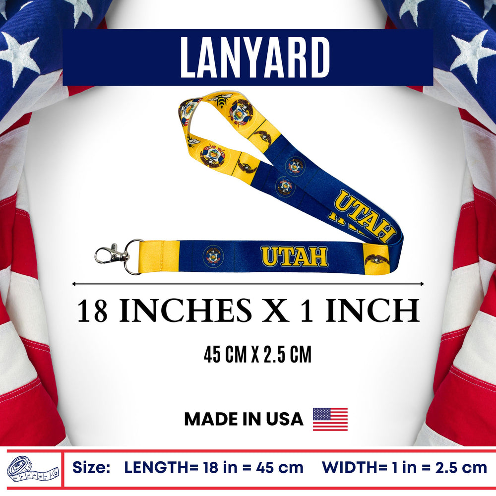 Lanyard - State Flag Utah - USA - L098