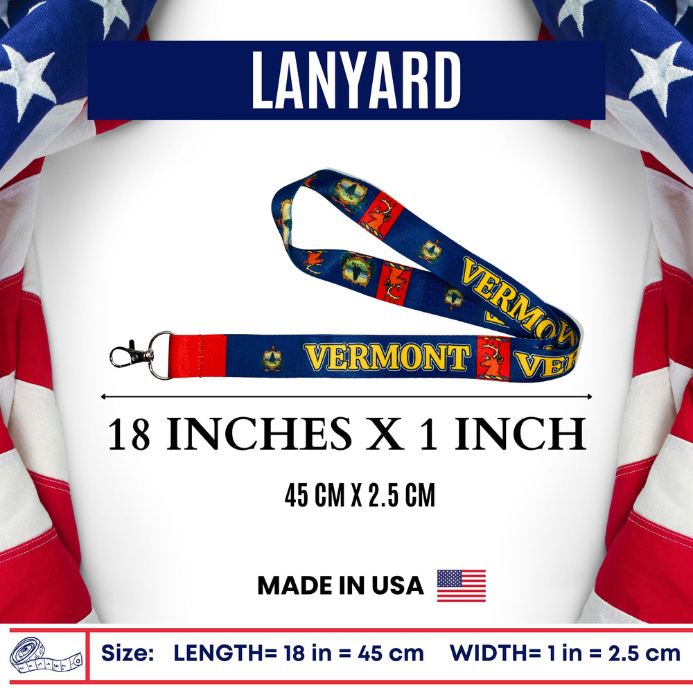 Lanyard - State Flag Vermont - USA - L099