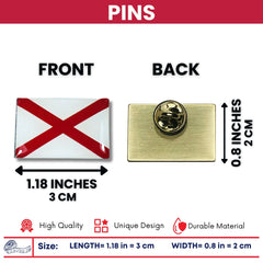 Pin - State Flag Alabama - USA