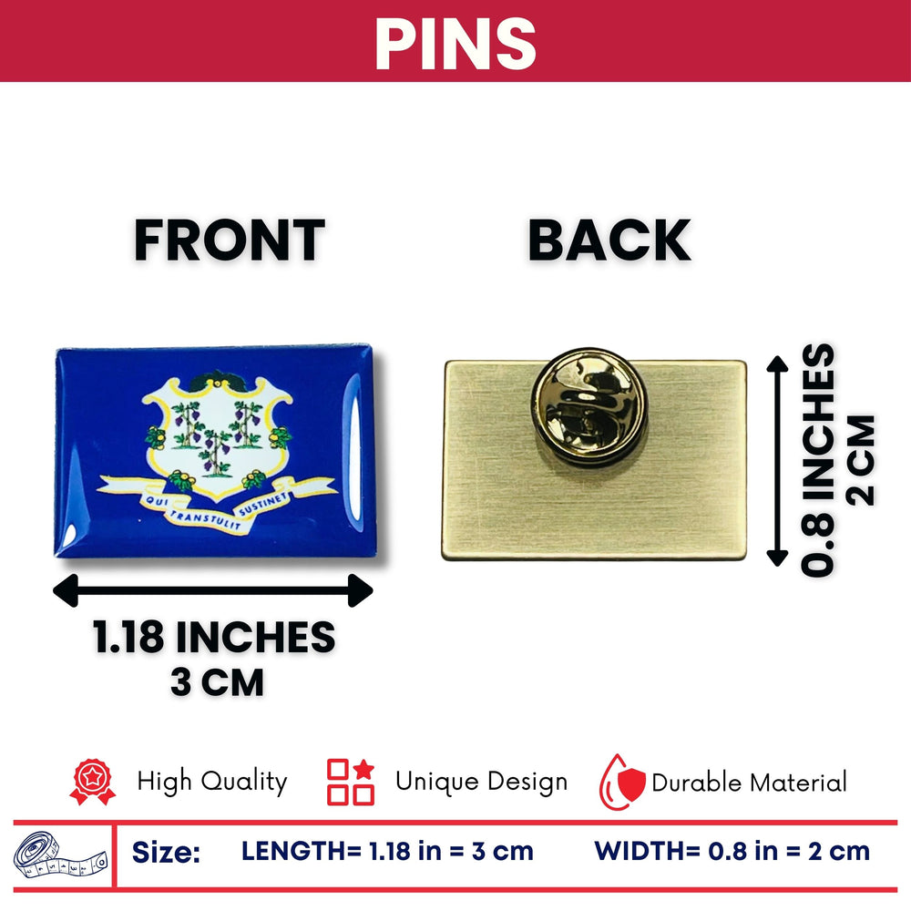 Pin - State Flag Connecticut - USA