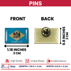 Pin - State Flag Delaware - USA