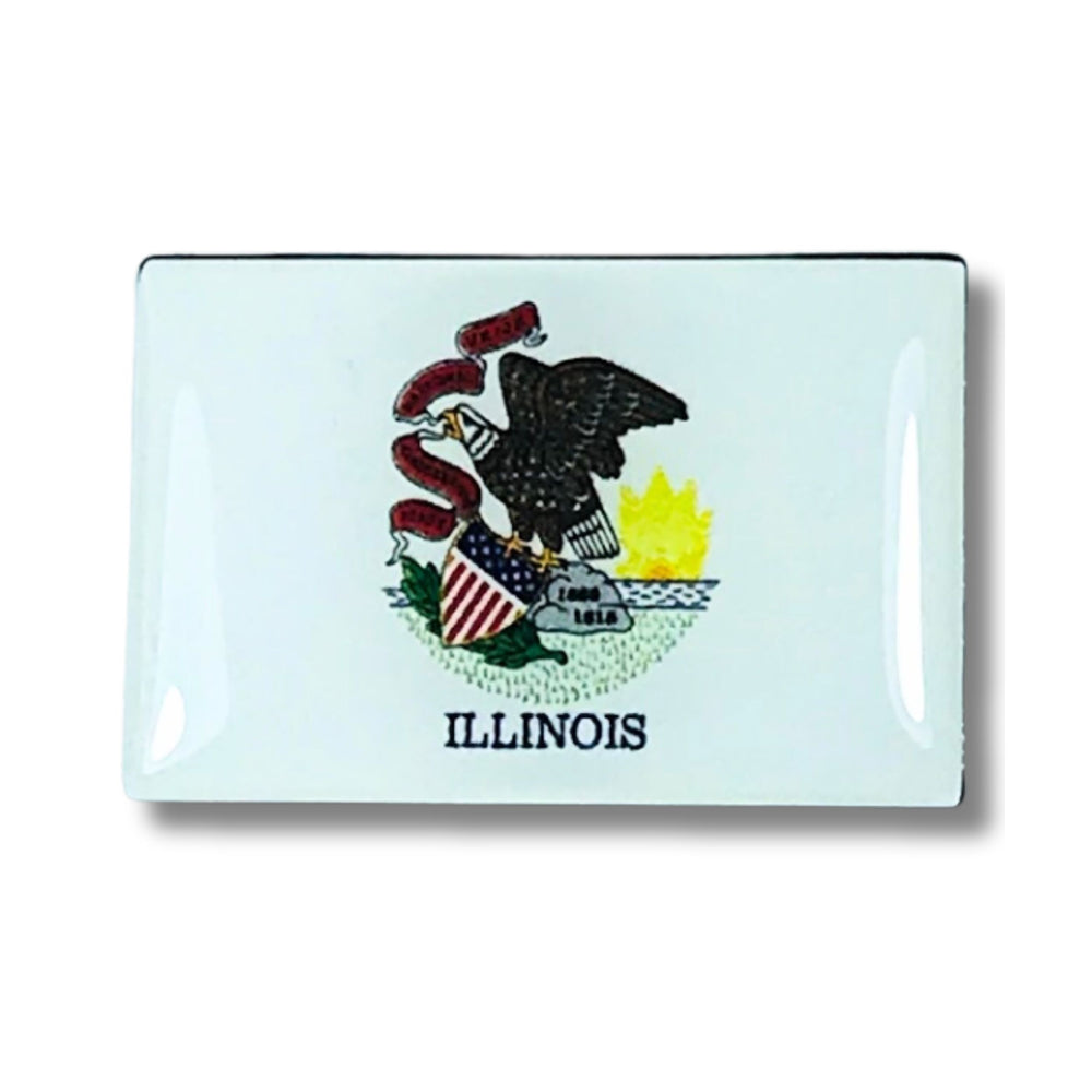 Pin - State Flag Illinois - USA
