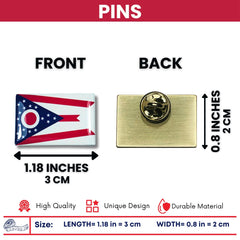 Pin - State Flag Ohio - USA