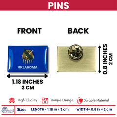 Pin - State Flag Oklahoma - USA