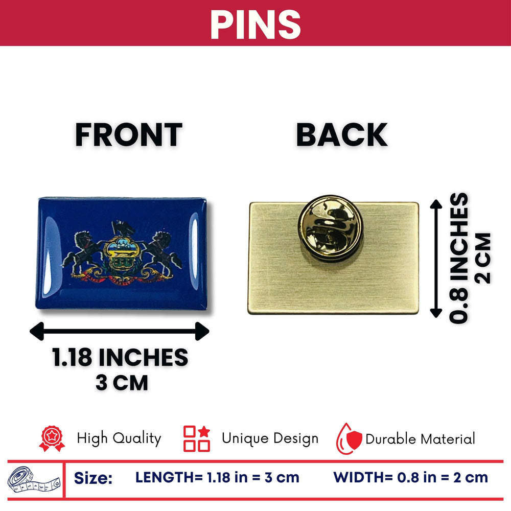 Pin - State Flag Pennsylvania - USA