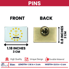 Pin - State Flag Rhode Island - USA