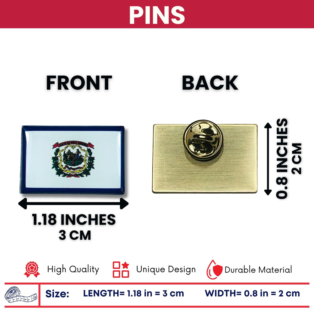 Pin - State Flag West Virginia - USA