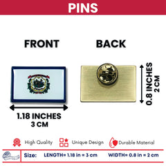 Pin - State Flag West Virginia - USA
