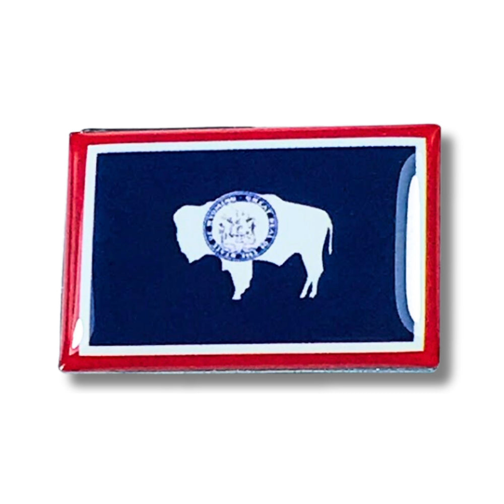 Pin - State Flag Wyoming - USA