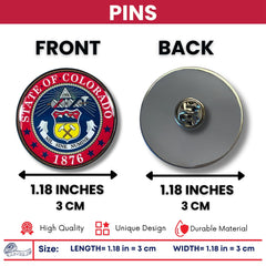 Pin - State Seal Colorado - USA