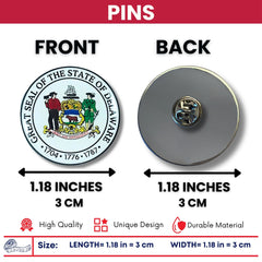 Pin - State Seal Delaware - USA
