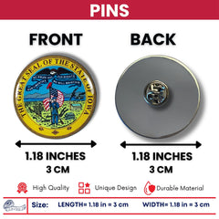 Pin - State Seal Iowa - USA