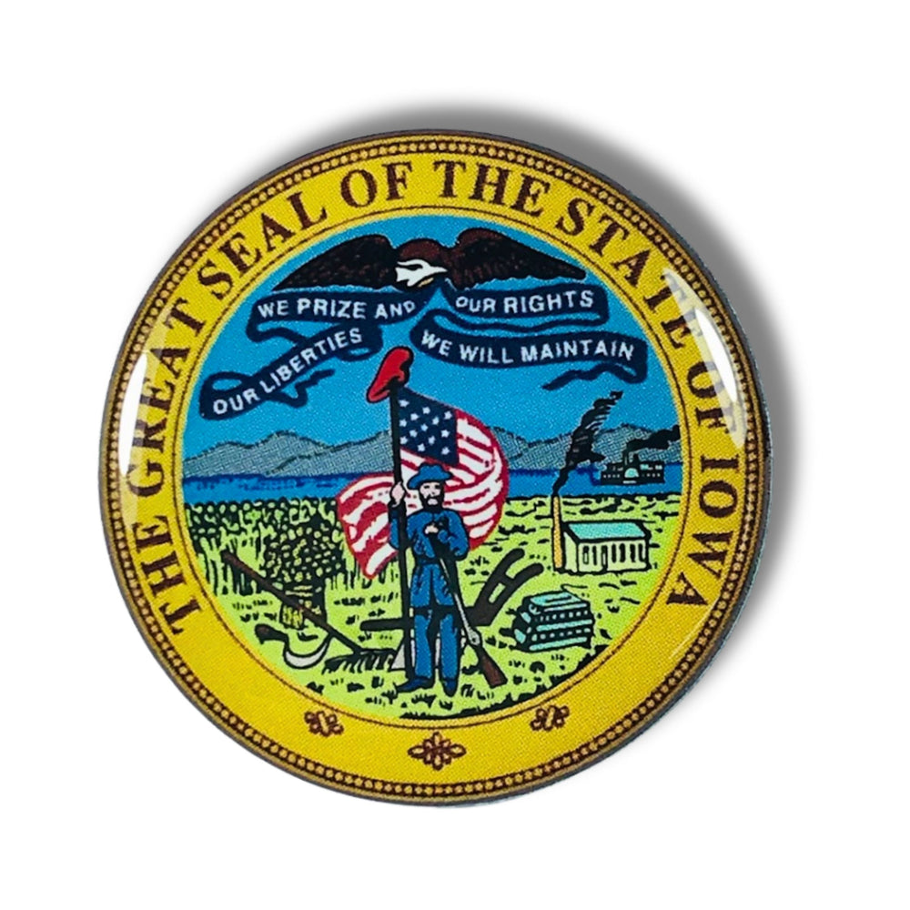 Pin - State Seal Iowa - USA
