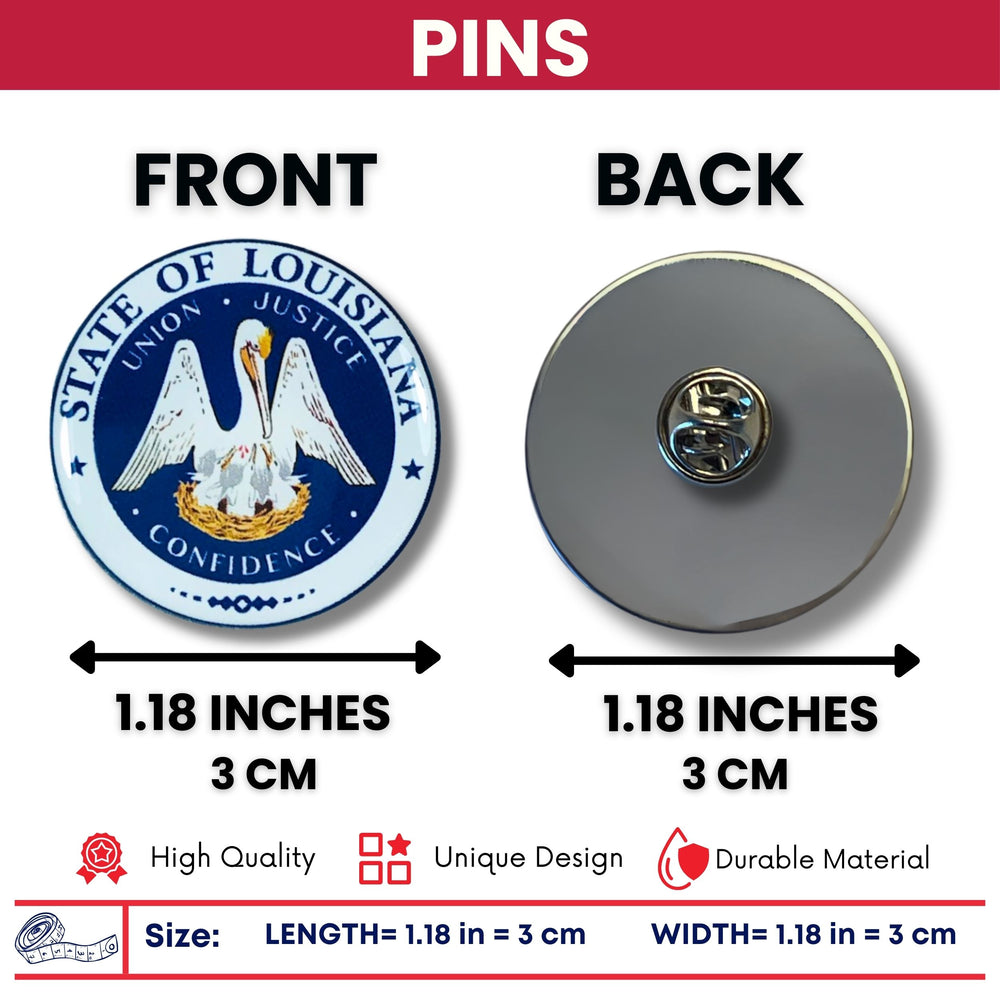 Pin - State Seal Louisiana - USA