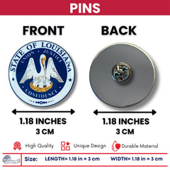 Pin - State Seal Louisiana - USA