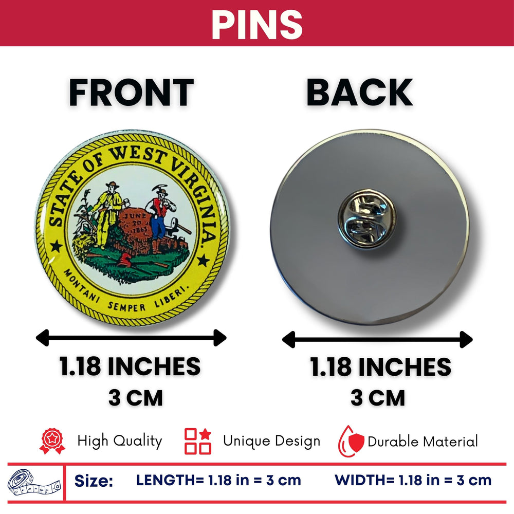 Pin - State Seal West Virginia - USA