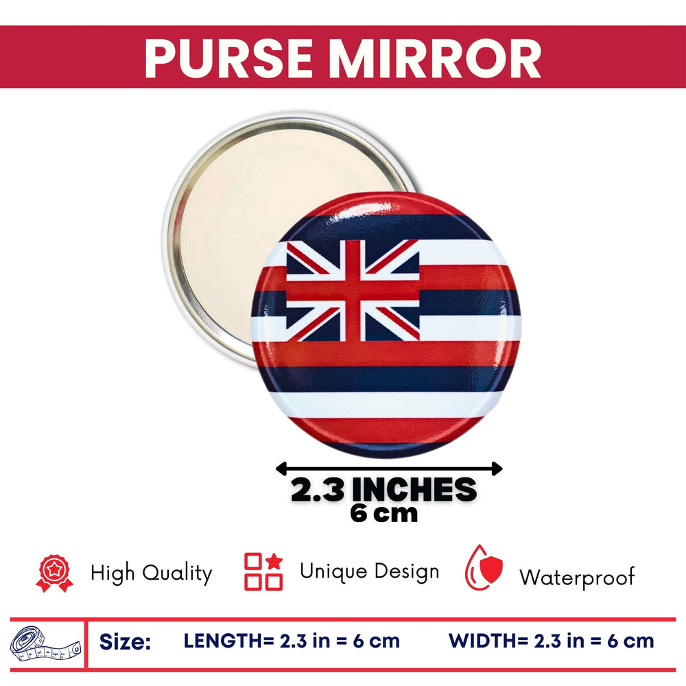 Purse Mirror - State Flag Hawaii - USA