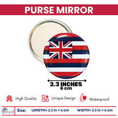 Purse Mirror - State Flag Hawaii - USA