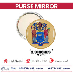 Purse Mirror - State Flag New Jersey - USA