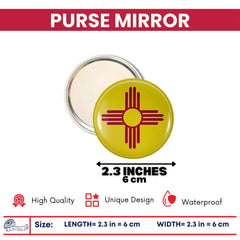 Purse Mirror - State Flag New Mexico - USA
