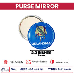 Purse Mirror - State Flag Oklahoma - USA
