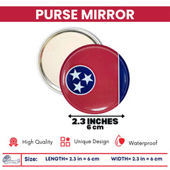 Purse Mirror - State Flag Tennessee - USA