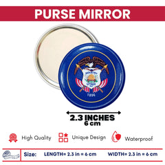 Purse Mirror - State Flag Utah - USA