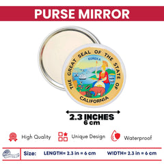 Purse Mirror - State Seal California - USA
