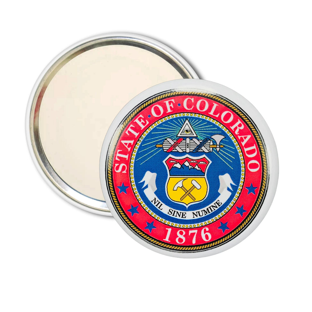 Purse Mirror - State Seal Colorado - USA