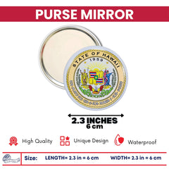 Purse Mirror - State Seal Hawaii - USA