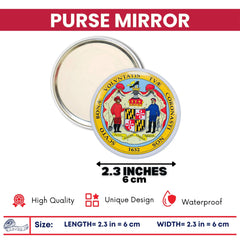 Purse Mirror - State Seal Maryland - USA